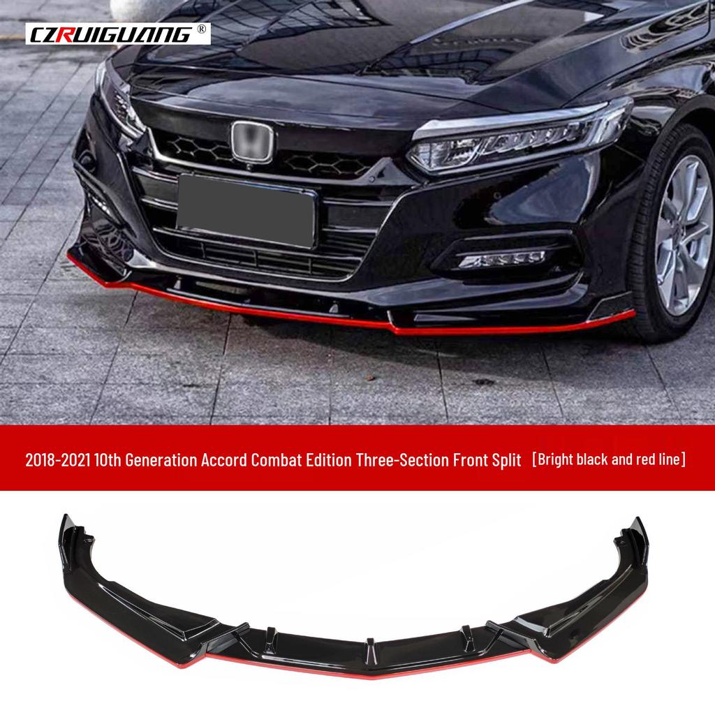 2018 Accord 10th Gen Aggressive Kit: Front Lip, Splitter, Rear Wing, Top Spoiler, Rear Lip, Side Skirts.