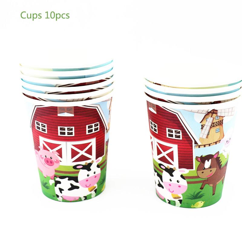 Тематическая вечеринка на тему коровы на день рождения, вечеринка с животными, украшение для коровы, одноразовые стаканчики, тарелки, флаги, скатерть, украшение для детского душа из воздушных шаров