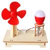 DIY Wooden Wind Power Experiment Kit Hands-On STEM Learning Physics Energy Science Buildable Creative Discovery Toy for Kids