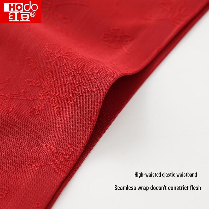 Женское корректирующее белье Hodo с высокой талией, красное, для контроля живота