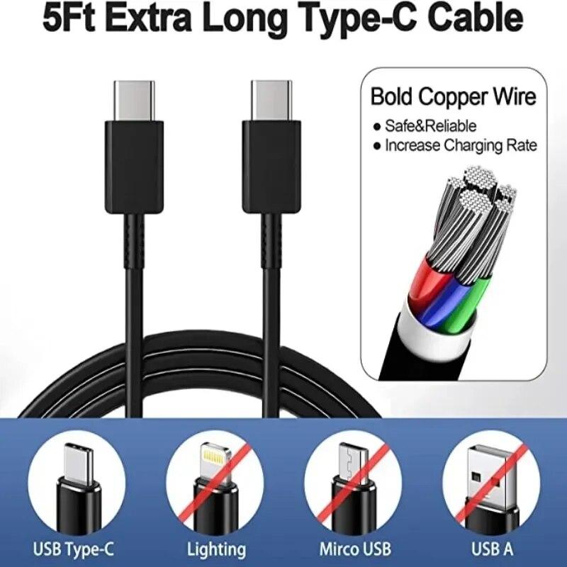 Зарядное устройство 45 Вт для Samsung Galaxy S20 S21 S24 S23 S22 Note 20 10 Plus A54 A73 A13 A14 Cargador USB Type C, зарядное устройство для быстрой зарядки, телефонный кабель