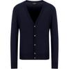 Emporio Armani Plain-knit virgin-wool V-neck cardigan 8N1E21-1M67Z-0922