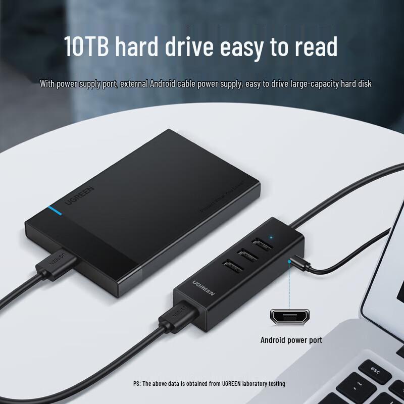 Ugreen CM342 USB 2.0 4-портовый USB-хаб-разветвитель