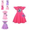 Платье для сна с коротким рукавом Stitch для девочек из искусственного хлопка для детей