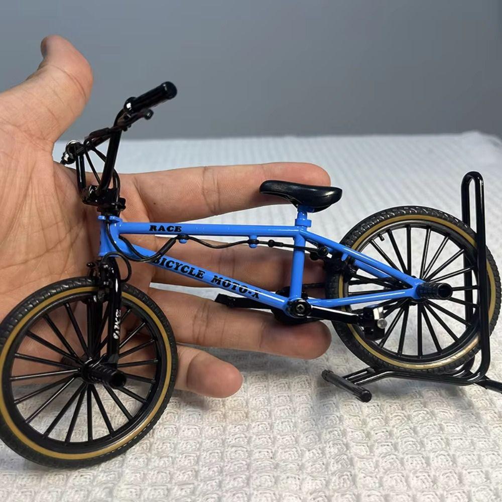 Parking Rack Bicycle Model Toy Stunt Bike Simulation Bike Birthday Gift Finger Mini Bike  Boys Gift