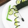 Space Efficient Stainless Steels Spirals Slicer For Vegetables Carrots Cucumbers Cutter with Rotating Handle Design