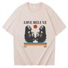 Футболка Sade Love Deluxe Женская с круглым вырезом Повседневная с принтом Летняя Подарок для фанатов музыки Футболка Оверсайз Мужская Обычная