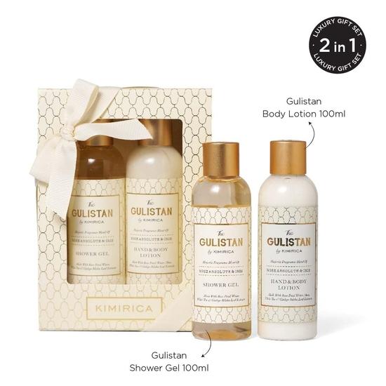 Подарочная коробка ко дню святого Валентина Kimirica The Gulistan duo Bath Kit для женщин и мужчин | Роскошный набор для ухода за собой для жены, мужа, девушки и парня | Набор из 2 предметов