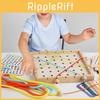 Wooden Puzzle Kids Playset With Elastic Ropes For Brain Development And Focus