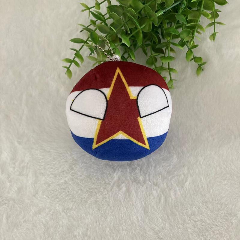 Christmas Gifts Country Ball Plushies 10Cm Polandball Pendant Country Flag Balls Countryball Stuffed Doll