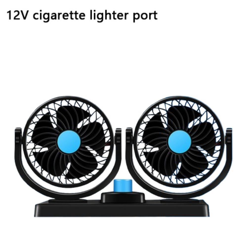 360 Degree Adjustable Car Cooling Fan Single/Dual Head Automotive Electric Fan Desktop Fan  Summer