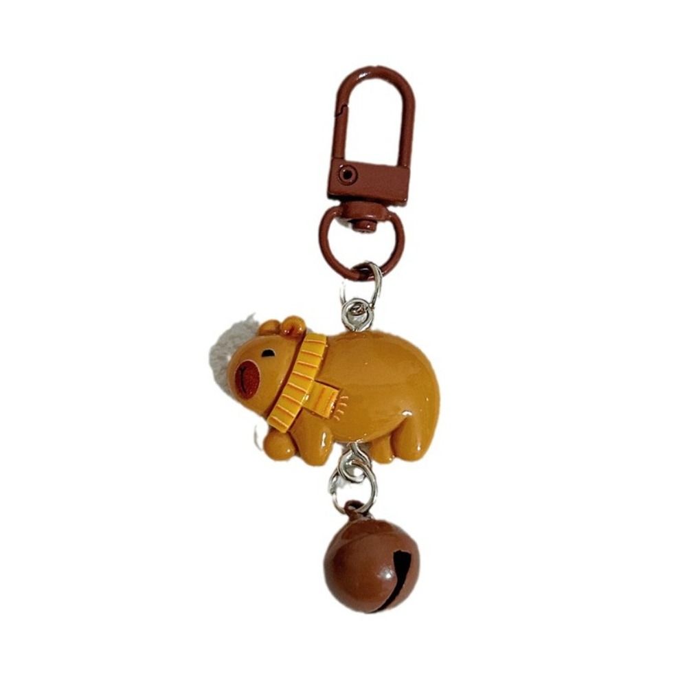 Смола Колокольчик Капибара Брелок Милый Животный Брелок Капибара Подвеска для Сумки Подруги
