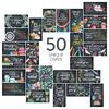 DIVERSEBEE 50 Pack Assorted Inspirational Cards Motivating Kindness Mini Note Encouraging Mindfulness Affirmation Card Set with 50 Unique Quotes