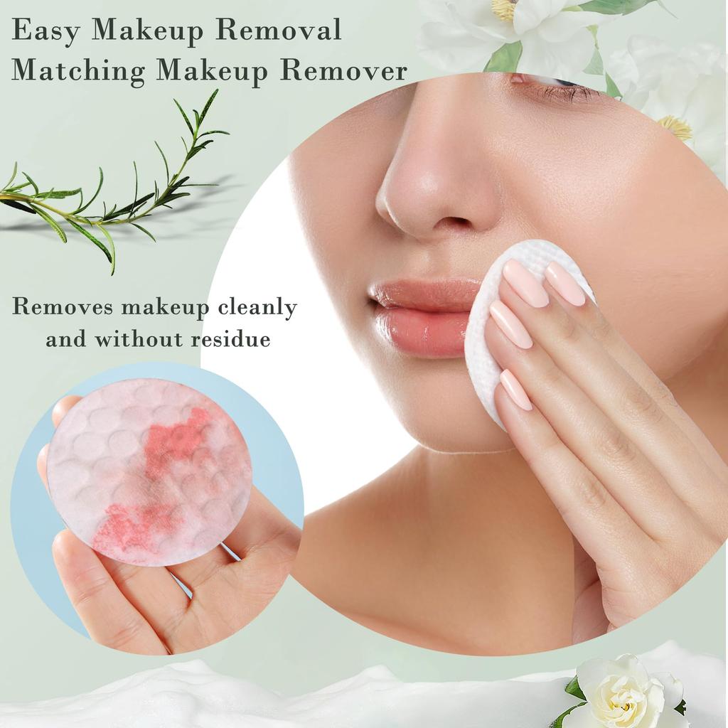 EKIND 100 шт. Ватные диски для снятия макияжа и ухода за лицом, идеально подходят для ухода за кожей и личной гигиены, снятия макияжа, очищения, для женщин