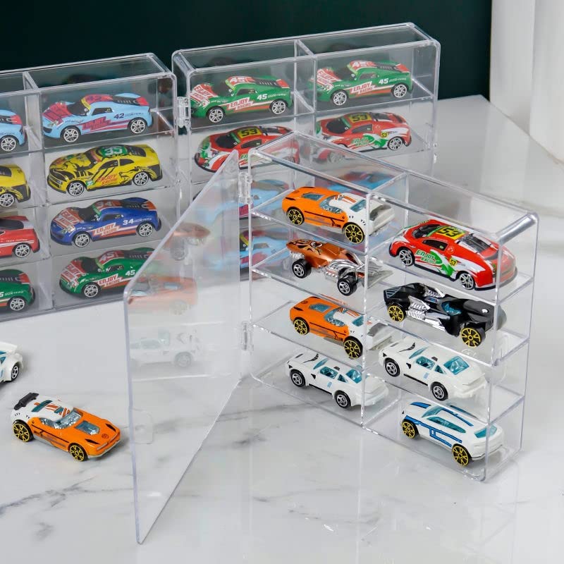 GUNSEED Tomica Case Pieces X 8 Transparent Tomica Case Mini Car Storage Collection Case Made of Highly Transparent Styrene Resin Tomica Storage Mini