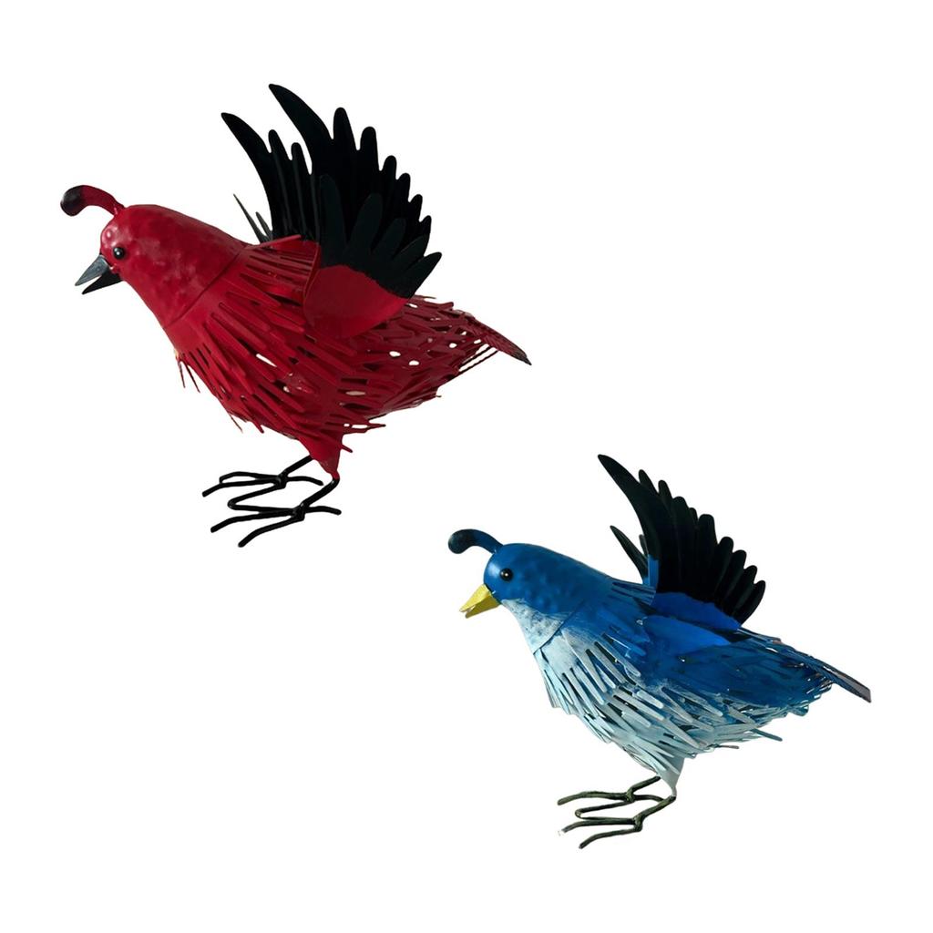 Simulation Robin Statue Realistic Cute Multipurpose Crafts Decorative Iron