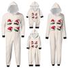 Модный принт, комплект одежды для родителей и детей, с капюшоном, на молнии, модный домашний костюм