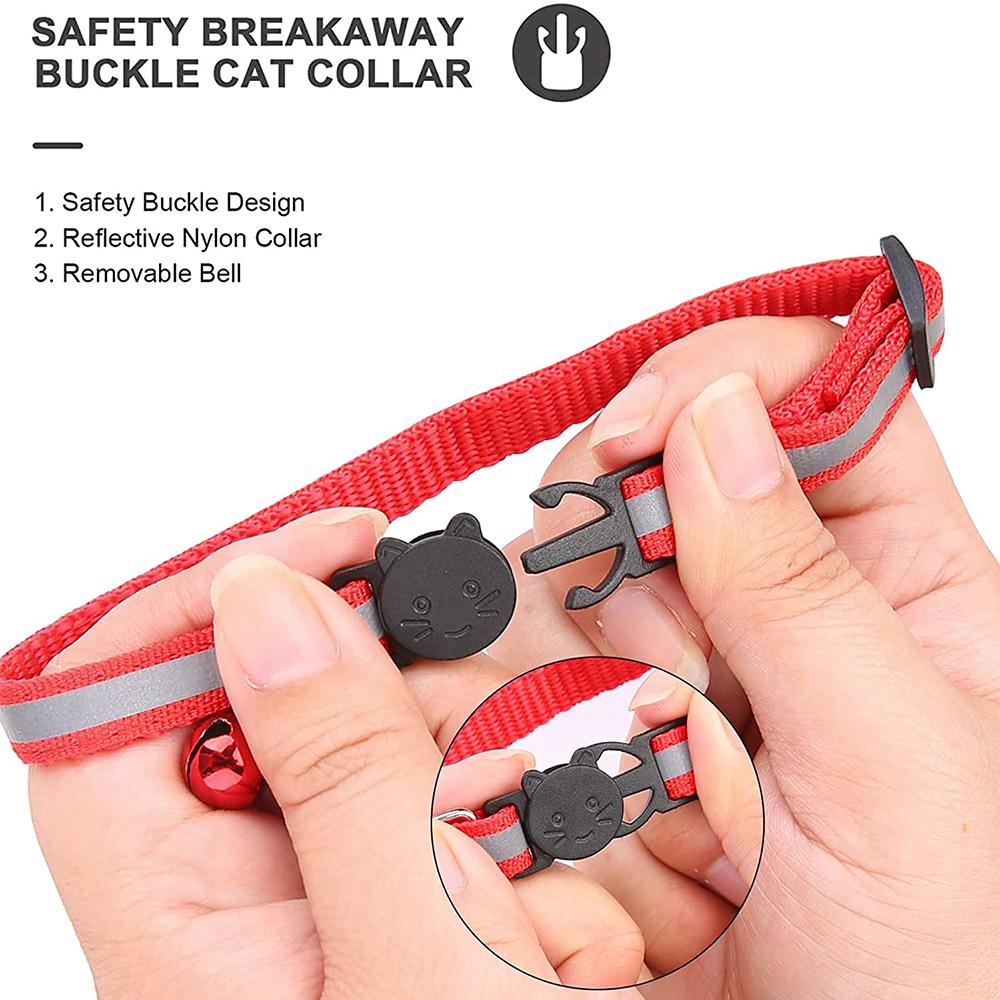 Регулируемый Легкий Кошачий Ошейник Для Air Tag с Колокольчиком Для Котят и Щенков