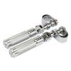 2pcs Universal 1-1 1/4" Motorcycle Highway Footpegs Footrest Clamp Engine Guard Crash Bar Kit for Harley Chopper Bobber Custom