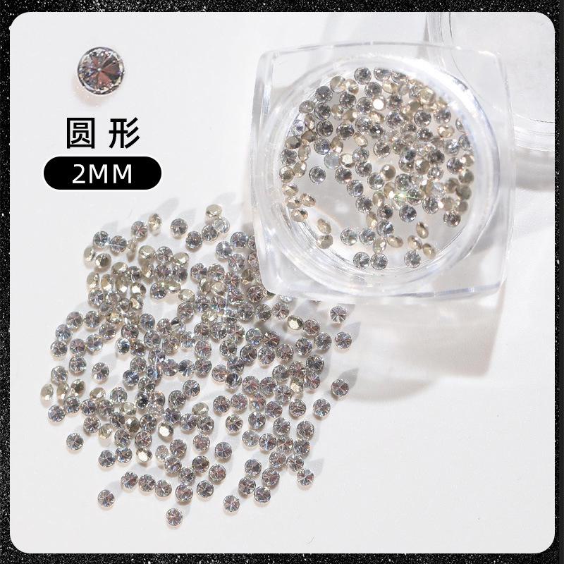 Украшения для ногтей с бриллиантами Flash Mini White Zircon Diy Manicure Украшения для ногтей с конским глазом Love Fat Square Diamond