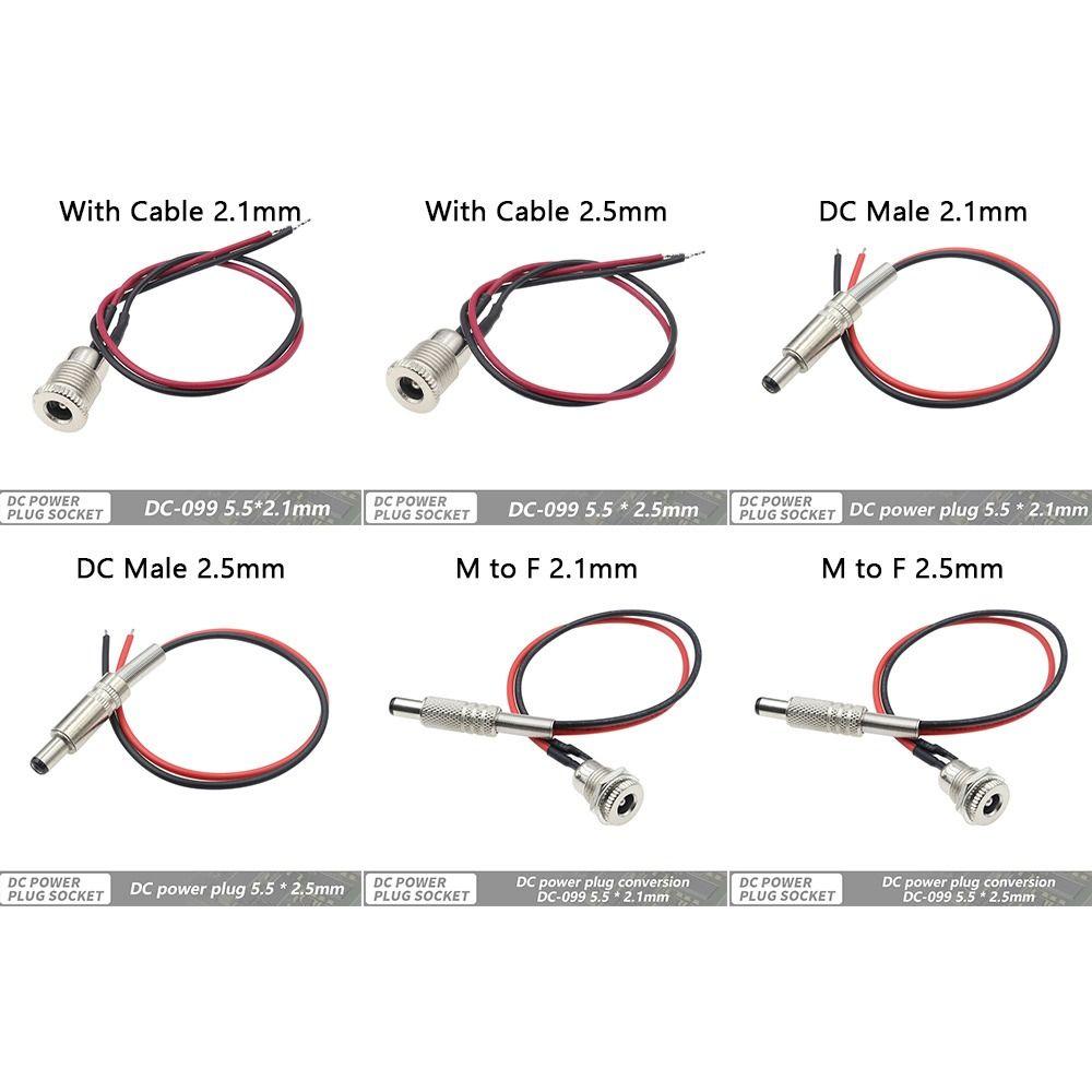 1Pcs DC099 DC Power Jack Socket Power Plug Connector Adapter  Wiring Assembly Accessory