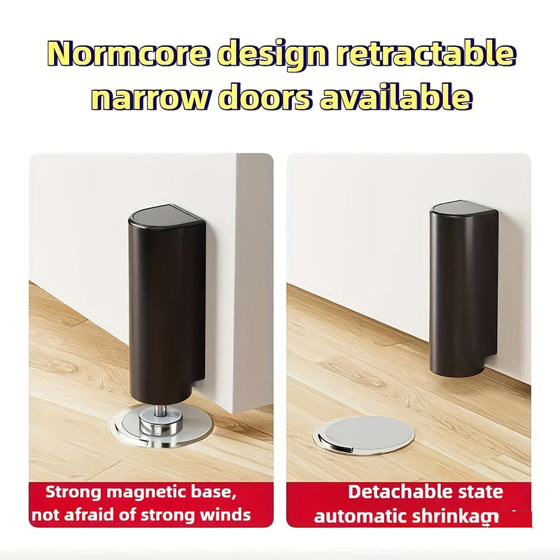 Магнитный дверной стопор из нержавеющей стали, серый, черный, без гвоздей, основание для двери, дверная фурнитура, предотвращение закрытия двери, дверной стопор, дверной доводчик