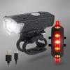 Велосипедный Фонарь USB LED Перезаряжаемый Комплект Передний Задний Фара Фонарик Велосипедный Свет Велосипедные Аксессуары 7