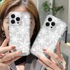 Рождественский Зимний Чехол для Телефона в Форме Снежинки Для Iphone 17 17Air 16 15 14 Plus Чехол Для Iphone 13 12 11 Pro Max Чехол Funda