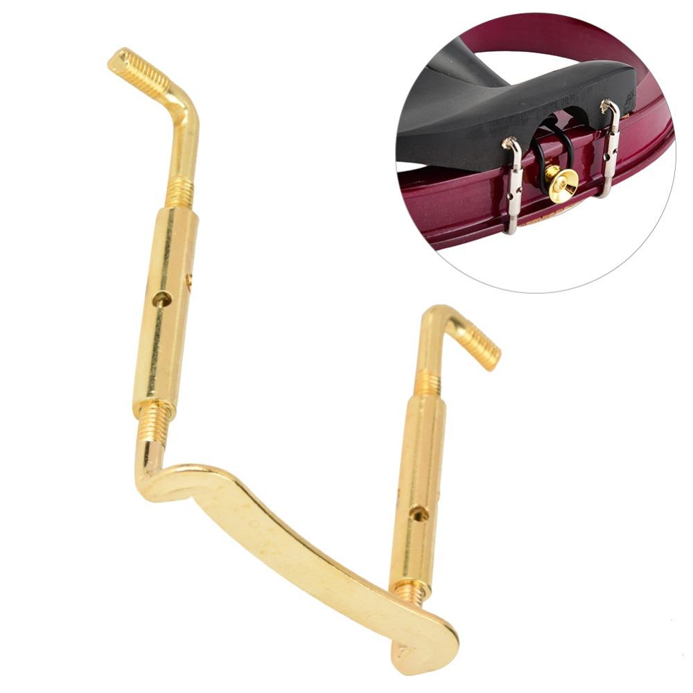 3PCS Gold Color Violin Chin Rest Clamp Metal Violin Replacement Parts Violin Replacement