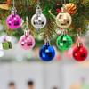 Разноцветные Рождественские Шары Мини Электроокрашенные Зеркальные Подвесные Шары для Елки Подвески Декор для Дома Новогодней Вечеринки Украшения