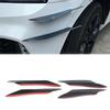 4Pcs Universal Front Bumper Spoiler Lip Splitter Fin Carbon Fiber Style Car Exterior Body Kits