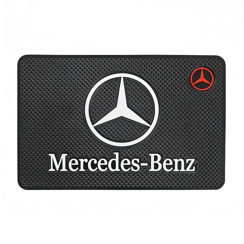 CRI1Inspection sticker Car Non Slip Pad For Mercedes Benz AMG class W206 W220 W211 W212 W201 PVC Dashboard Phone Sunglasses Holder