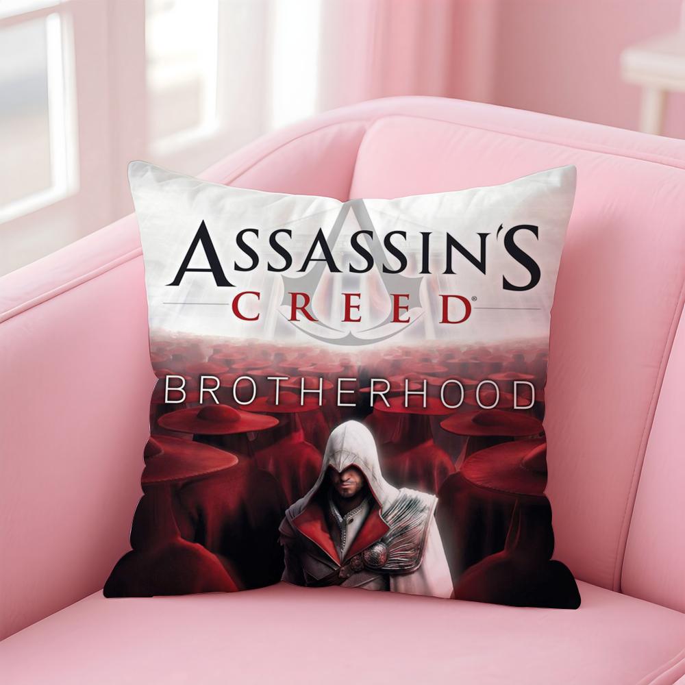 Чехол на подушку Game A-Assassins CreedS для дома и автомобиля, многоцелевой, двусторонний, мягкий и прочный для повседневного использования
