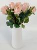 12Pcs Artificial Silk Flowers Roses Fake Roses with Long Stems Realistic Faux Rose Bouquets for Wedding Decorations Bridal Party Home Table Decor