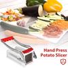 Ручной картофелерезка Фритюрница из нержавеющей стали Картофелерезка Огурец Морковь Ручной слайсер для овощей Кухонный резак Инструмент для картофеля