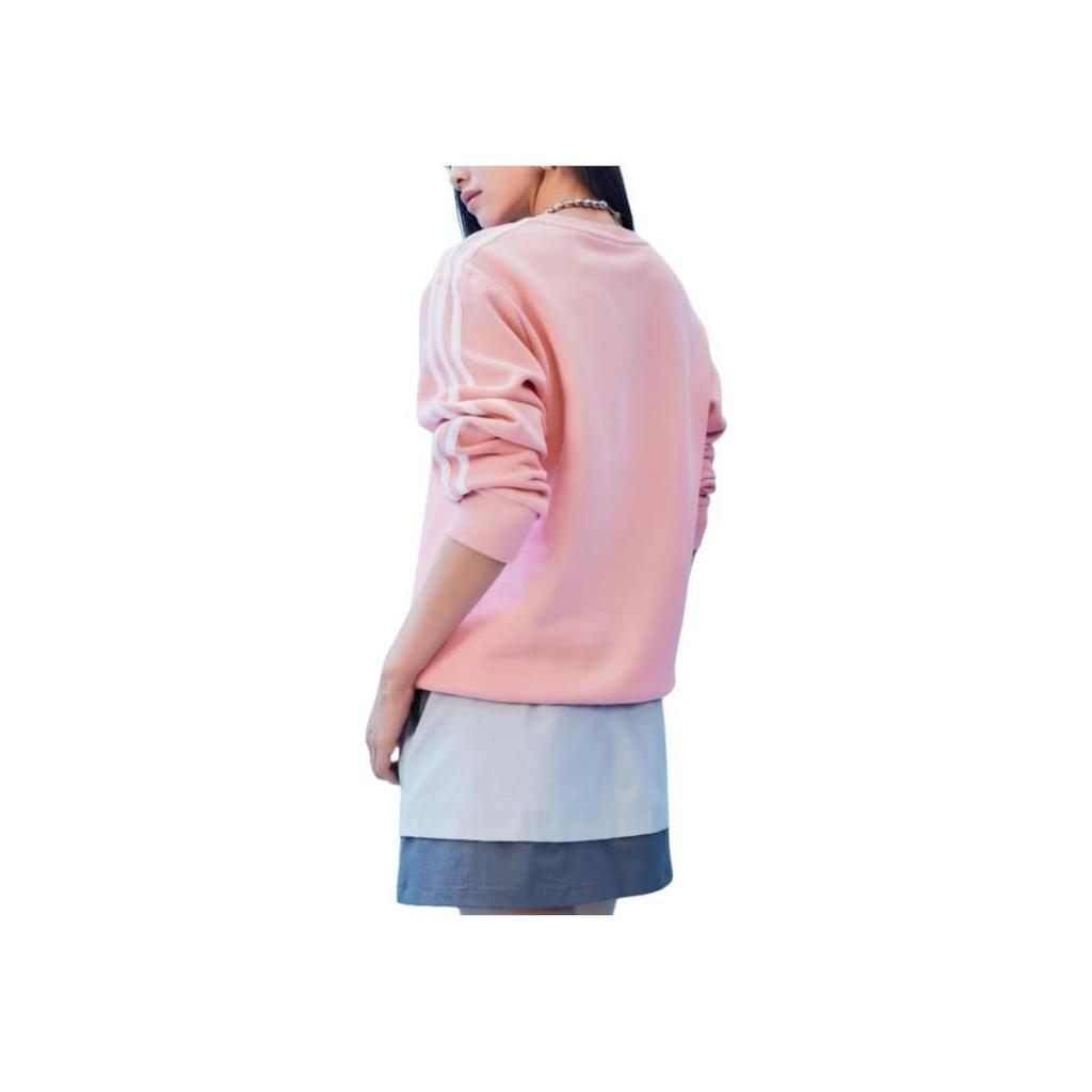 adidas Женская толстовка с круглым вырезом и 3 полосками Essentials Розовый IY1703