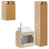 Bathroom Furniture Set 3 pcs Sonoma Oak 33 x 34.5 x 160 cm