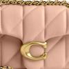 COACH Tabby 20 Chain Shoulder Strap Quilted Diamond Nappa Leather Pillow Bag Shoulder Bag Small Women's Light Pink