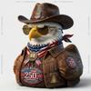2026 Moon Launch Commemorative Astronaut Duck Sculpture,Top Gun 40th Anniversary Duck,Patriotic Military Duck Figurine for Desk Decor