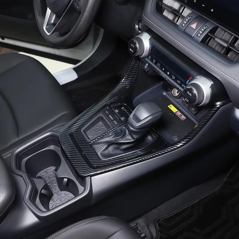 Для Toyota RAV4 -2025 ABS Карбоновое волокно Комплект для интерьера Панель приборов Консоль Панель переключения передач Декоративные накладки Наклейки