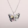 Butterfly Pendant Necklace for Women Fashion Party Daily Cute Animal Accessories Inlaid Bright CZ Versatile Lady Jewelry