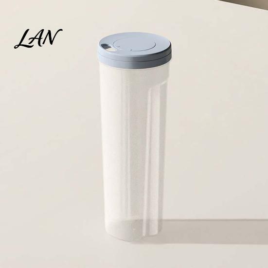 Dry Food Dispenser Airtight Spaghetti Storage Container, Clear PP Rotate Open Noodle Organizer, Keeper Moisture Proof Preservation Bin for Pasta