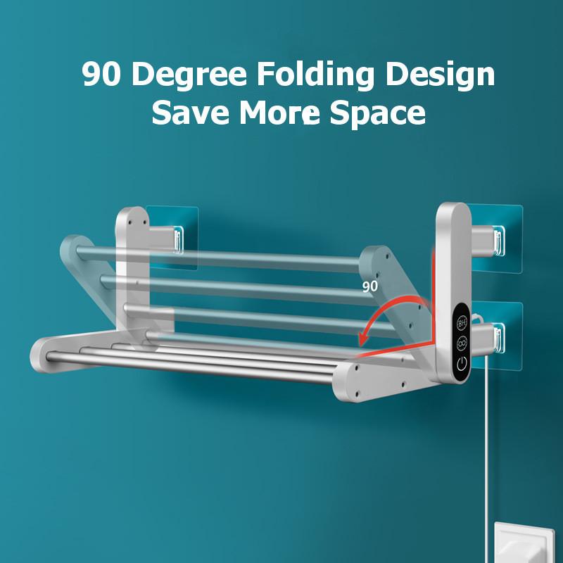 Электрический полотенцесушитель Умный полотенцесушитель Настенный складной полотенцесушитель Полка Теплая полка для полотенец Аксессуары для ванной комнаты