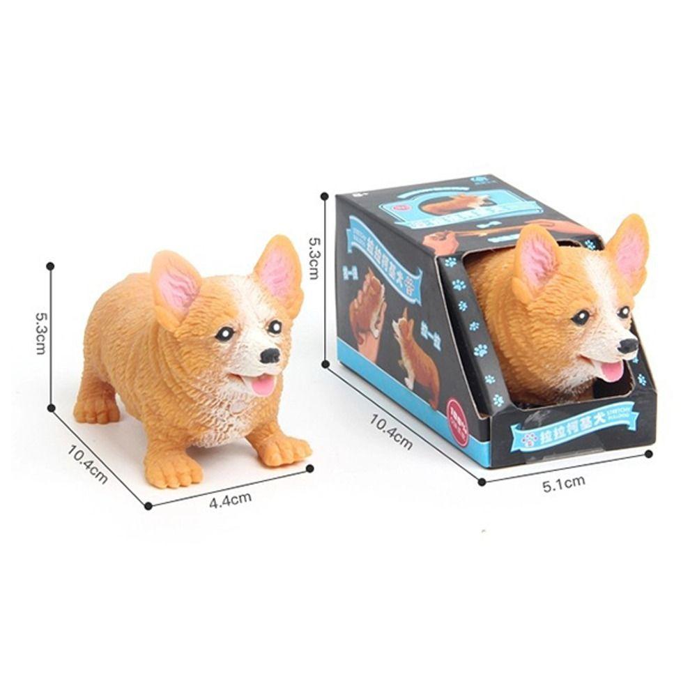 Slow Rebound Squeeze Toys Stress Relieve Corgi Dog Modeling Cute Pulling Toys Gift