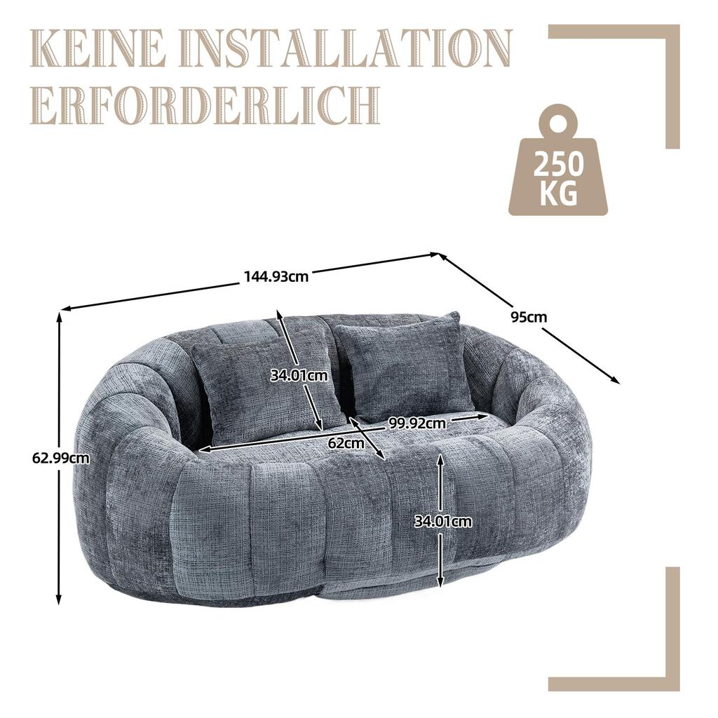 Bean bag sofa, lazy sofa, durable and comfortable lounge, high-back bean bag chair, adult and children's sofa