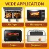 11pcs Ninja Air Fryer Accessories Set For Dual-Basket Air Fryers Air Fryer Racks Silicone Air Fryer Liners Oil Brush Kitchen Tongs Coating Pan Paper