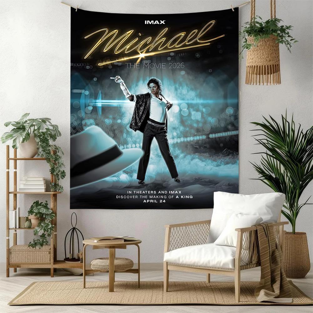 Michael Jackson Wall Decor Tapestry Art For Pet Memorial Birthdaywedding Party Backdrop Family Gift