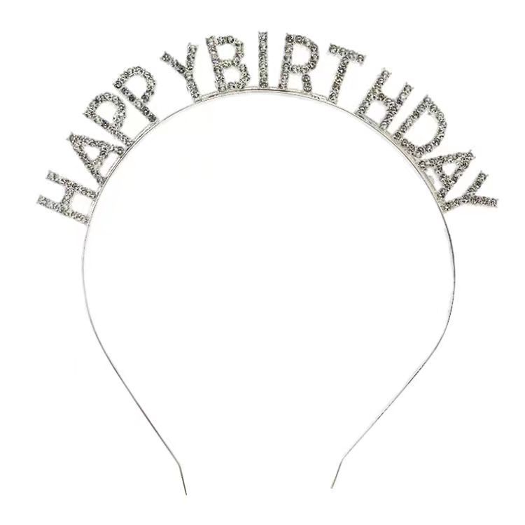 Повязки на голову для вечеринки по случаю дня рождения для женщин с надписью «С днем рождения» Повязки на голову для женщин с надписью «С днем рождения»