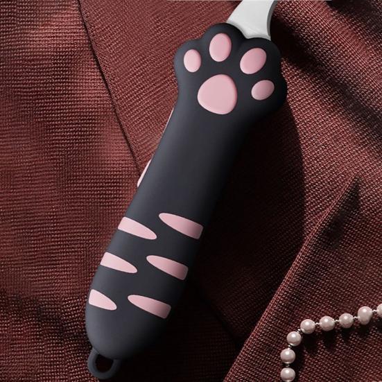 Cat Paw Box Cutter Cat Claw Design Box Paper Knife Retractable Cat Scratching Knife Mini Cardboard Sealing Tape Cutter