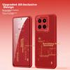 Phone Case for Xiaomi 14 Pro, Full Protection Ultra-Thin Leather Texture Shockproof Soft Case, New Year Creative National Trend Style, China Red